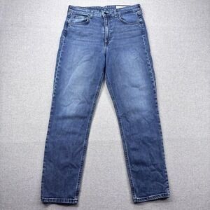 Rag & Bone Nina High-Rise Ankle Cigarette Jeans Women 28 Blue Ziggy